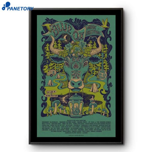 Blue Ox Music Festiva Eau Claire Wi 2025 Poster