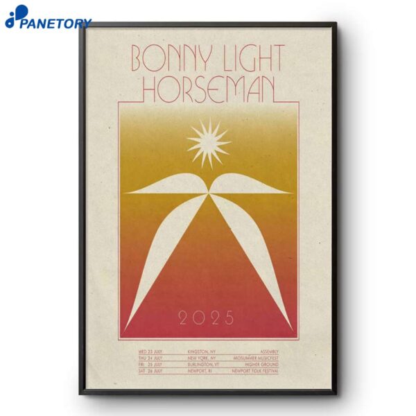 Bonny Light Horseman July 2025 Shows Poster