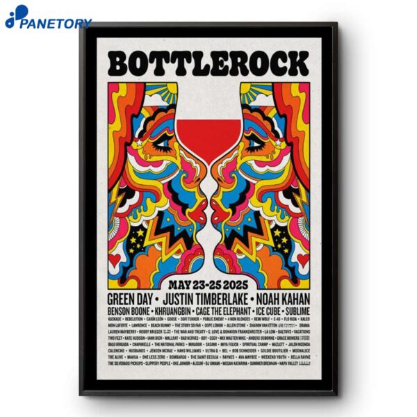 Bottlerock Napa Valley May 23-25 2025 Poster