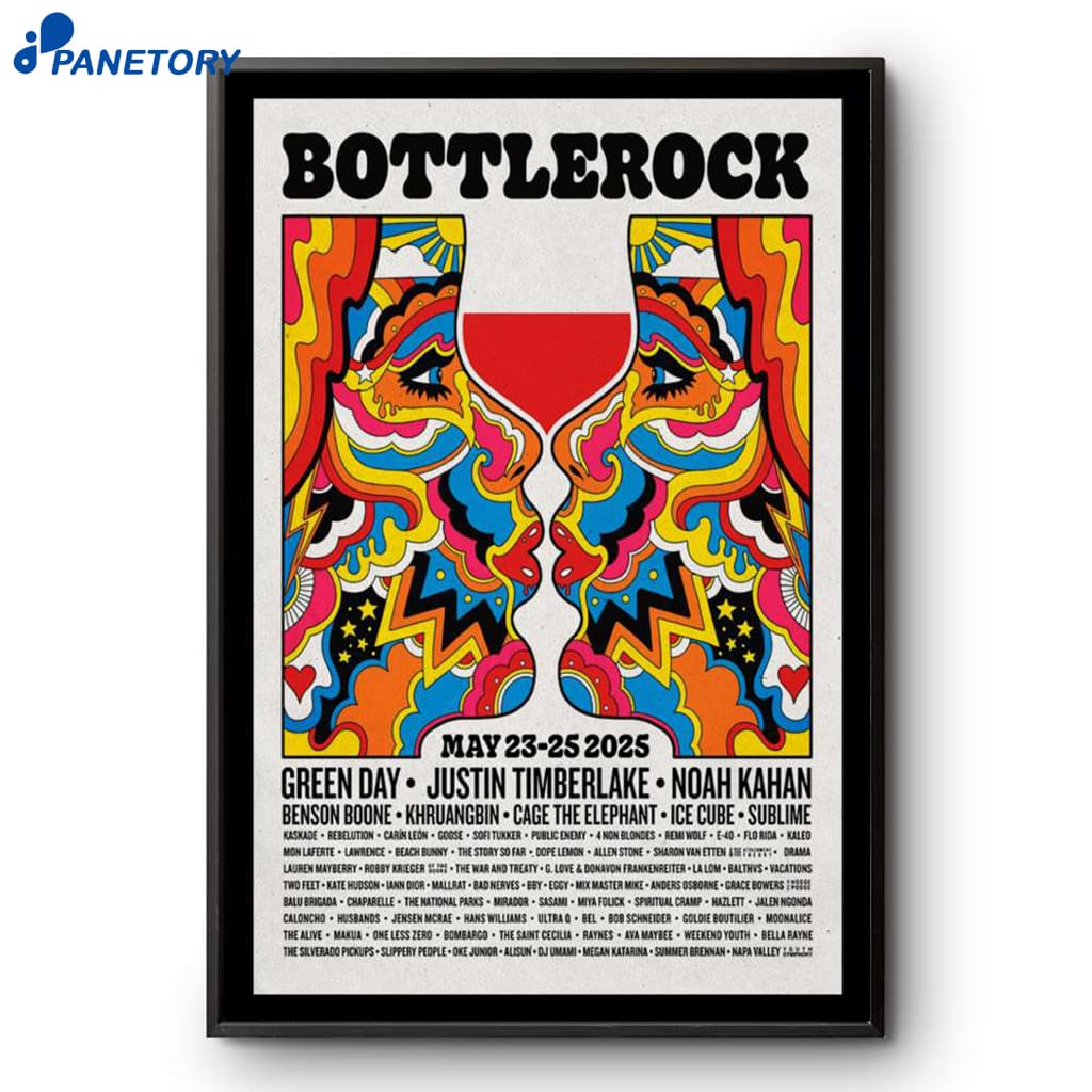 Bottlerock Napa Valley May 23-25 2025 Poster 2 Bottlerock Napa Valley May 23-25 2025 Poster