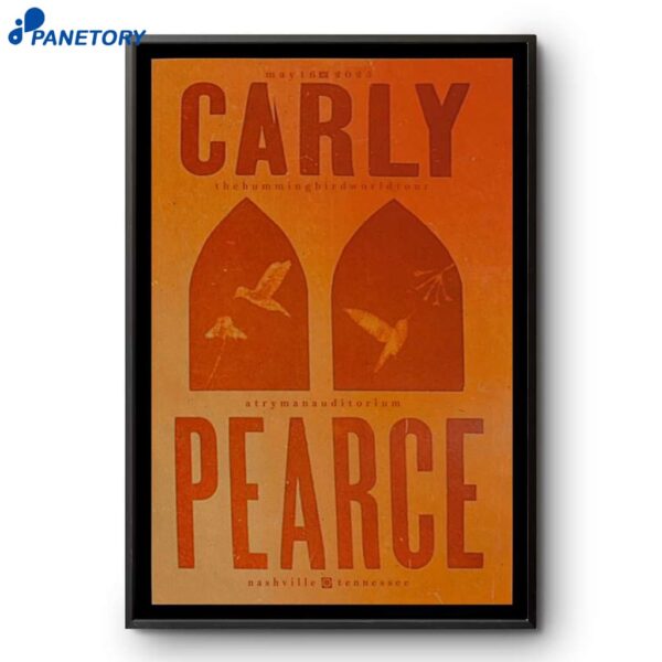 Carly Pearce Show Ryman Auditorium 2025 Poster