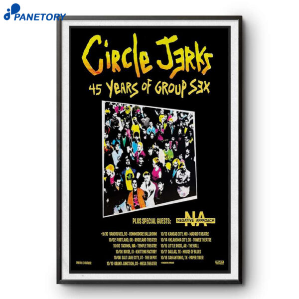Circle Jerks 45th Anniversary May 2025 Poster