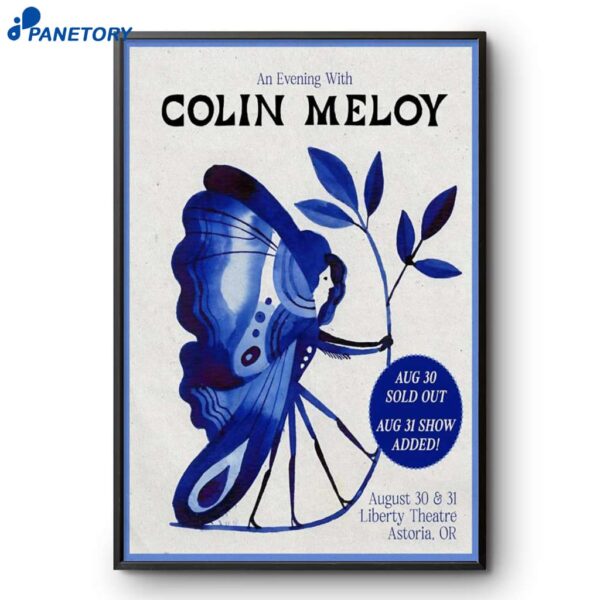 Colin Meloy In Astoria Or Aug 30-31 2025 Poster