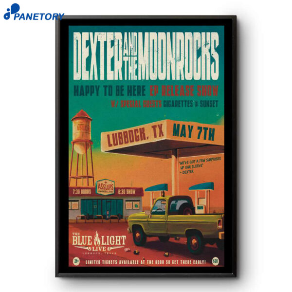 Dexter And The Moonrocks Lubbock TX May 07 2025 Poster