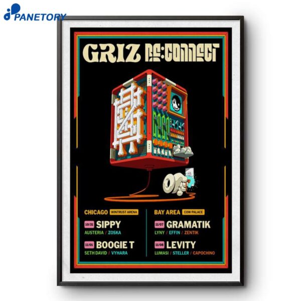 Griz Reconnect Chicago And Bay Area 2025 Poster