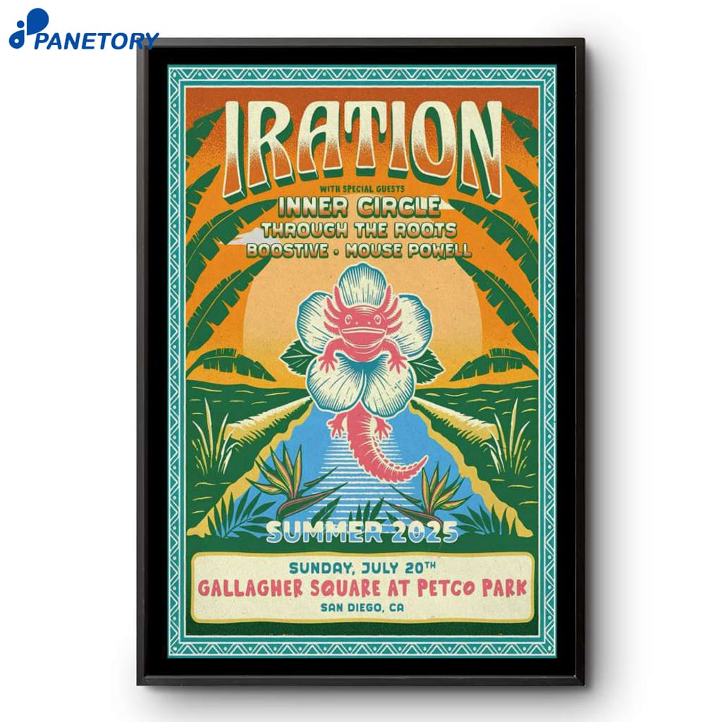 Iration Summer 2025 Tour San Diego CA July 20 2025 Poster 2 Iration Summer 2025 Tour San Diego Ca July 20 2025 Poster