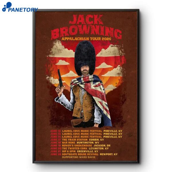Jack Browning 2025 Appalachian Tour Poster