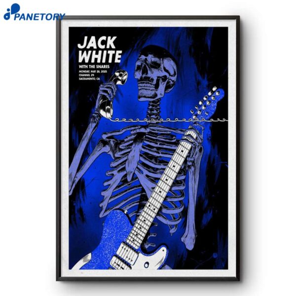 Jack White Concert Sacramento Ca May 25 2025 Poster