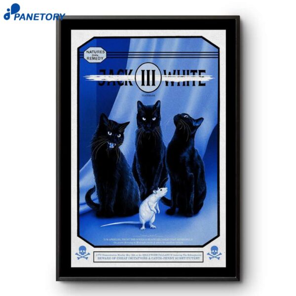 Jack White Hollywood Palladium Hollywood Ca May 12 2025 Poster