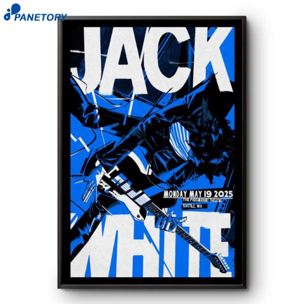 Jack White Seattle Wa Event May 19 2025 Poster