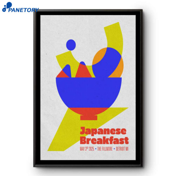Japanese Breakfast The Fillmore Detroit MI May 03 2025 Poster