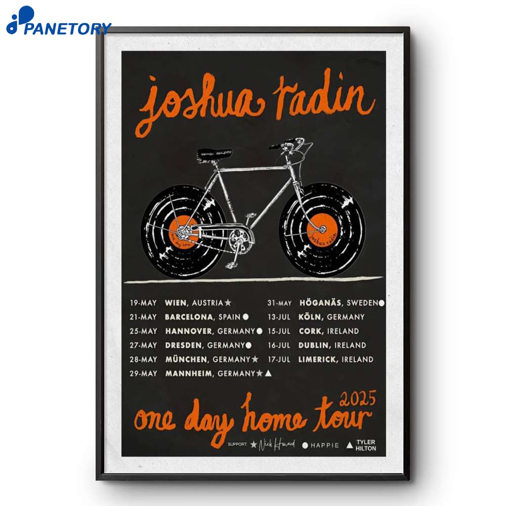 Joshua Radin One Day Home Tour 2025 Poster 2 Joshua Radin One Day Home Tour 2025 Poster