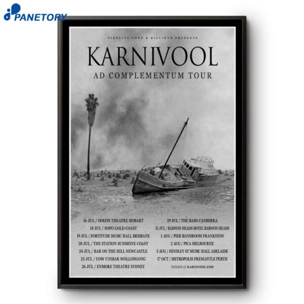 Karnivool Ad Complementum Tour 2025 Poster