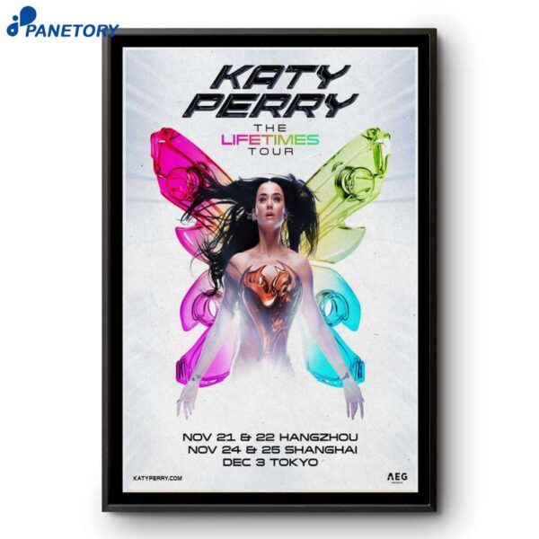 Katy Perry The Lifetimes Tour 2025 Poster