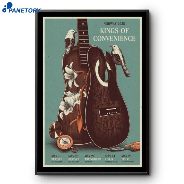 Kings Of Convenience Norway Tour May 2025 Poster