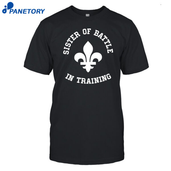 Kvwviiju Wearing Sister Of Battle In Training Shirt