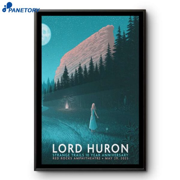 Lord Huron Red Rocks Amphitheatre Morrison CO May 29 2025 2025 Poster
