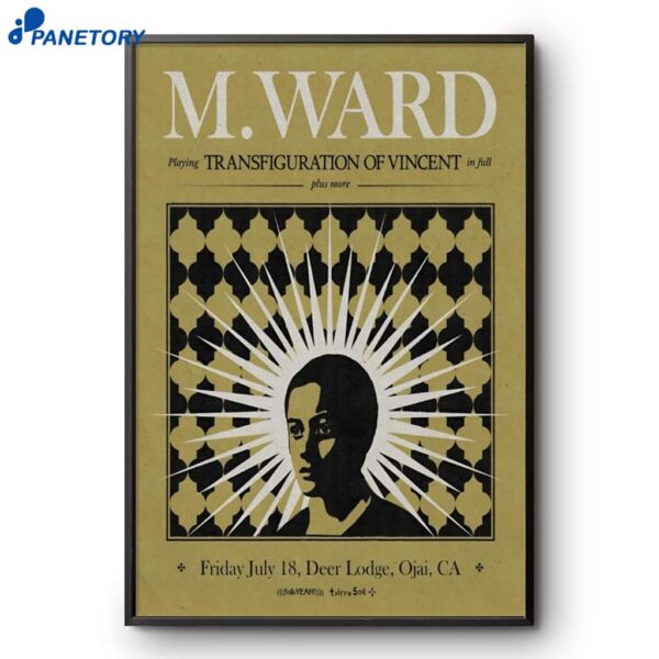 M. Ward Ojai Deer Lodge In Ojai CA Jul 18 2025 Poster
