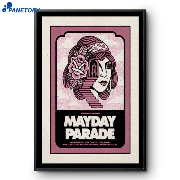 Mayday Parade The Regency Ballroom San Francisco CA May 7 2025 Poster