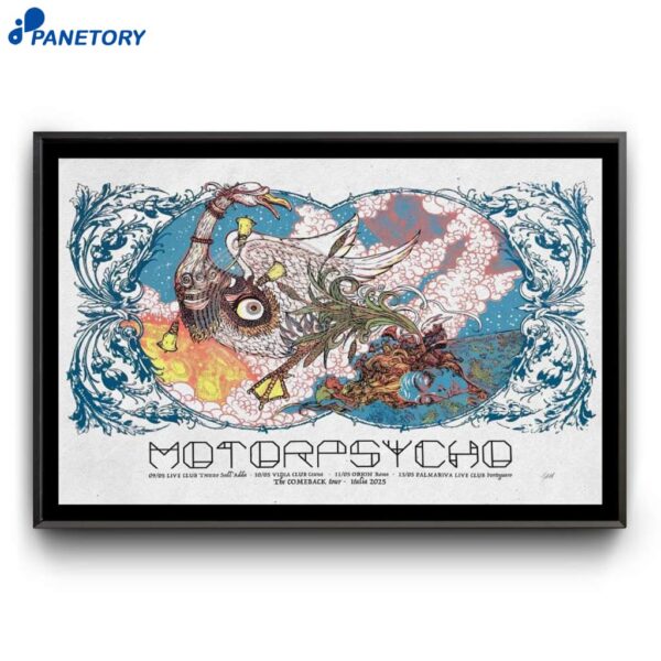 Motorpsycho The Comeback Tour Italia 2025 Poster