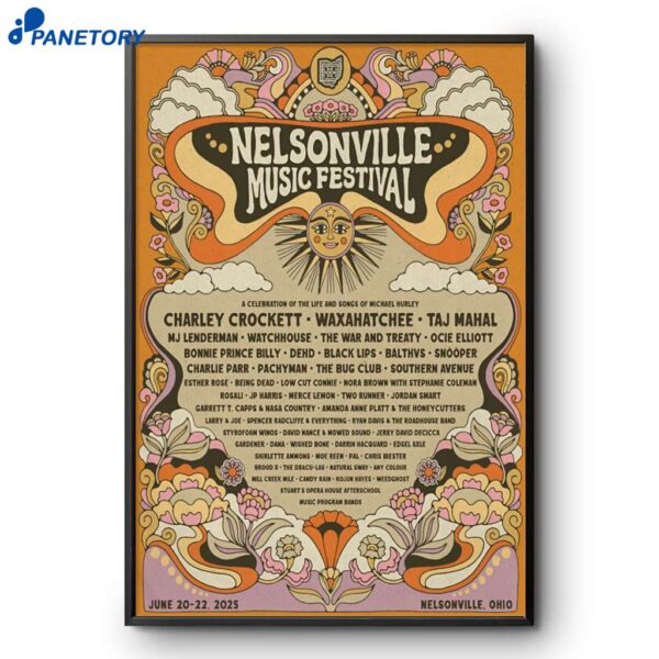 Nelsonville Music Festival Nelsonville OH Jun 20-22 2025 Poster