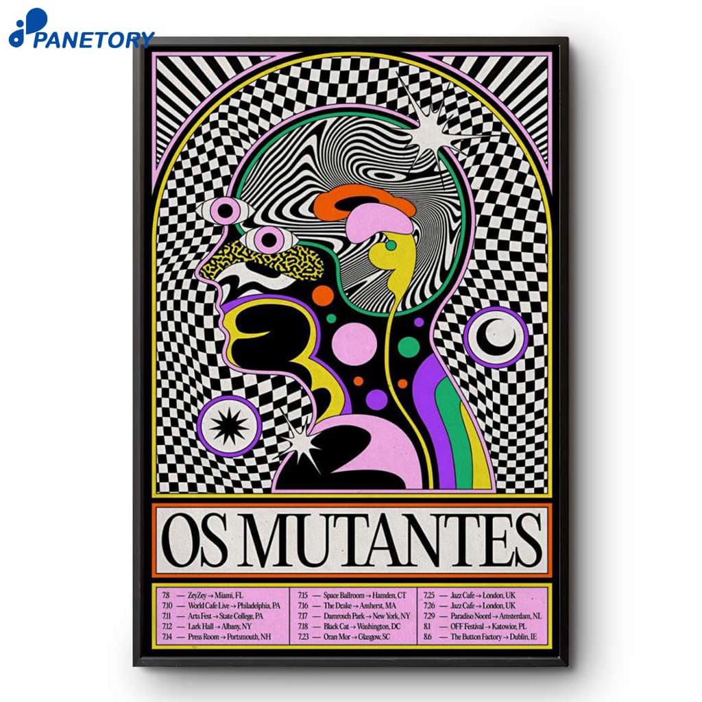 Os Mutantes World Tour 2025 Poster 2 Os Mutantes World Tour 2025 Poster
