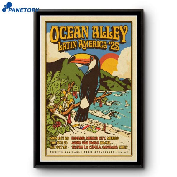 Ocean Alley Latin America Tour 2025 Poster