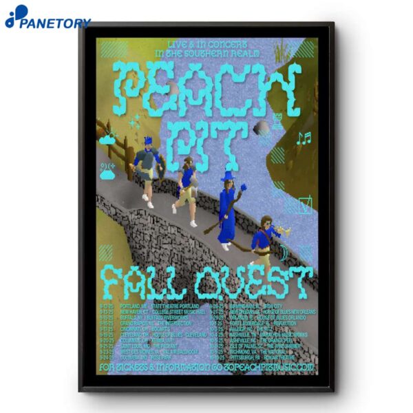 Peach Pit Fall Ovest Tour 2025 Poster