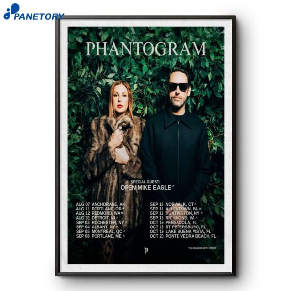 Phantogram Open Mike Eagle Tour 2025 Poster