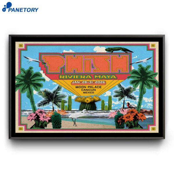 Phish Riviera Maya Moon Palace Cancun Mexico Jan 28-31 2026 Poster