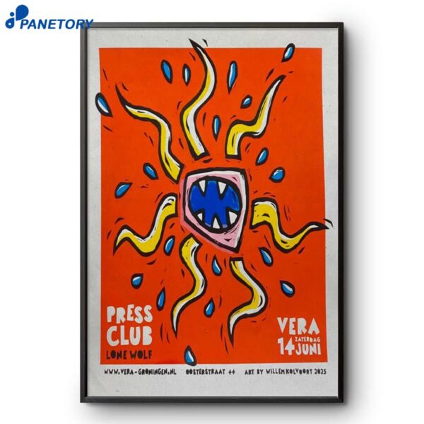 Press Club Vera Groningen Jun 14 2025 Poster