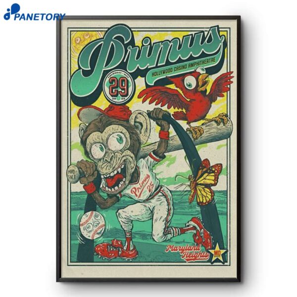 Primus Hollywood Casino Amphitheater Maryland Heights MO May 29 2025 Poster
