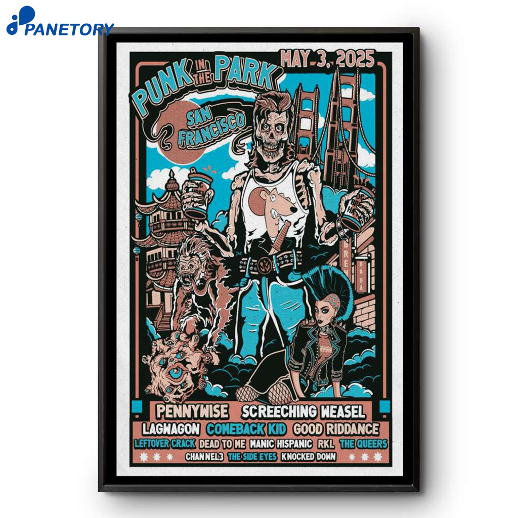 Punk In The Park At San Francisco Ca 2025 Poster 2 Punk In The Park At San Francisco Ca 2025 Poster