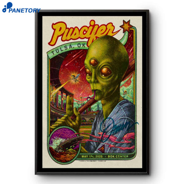 Puscifer Bok Center Tulsa Ok May 01 2025 Poster