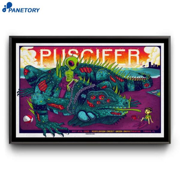 Puscifer Midflorida Credit Union Amphitheatre May 8 2025 Tampa FL Poster