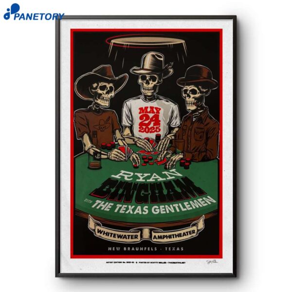 Ryan Bingham & The Texas Gentlemen Tx May 24 2025 Poster