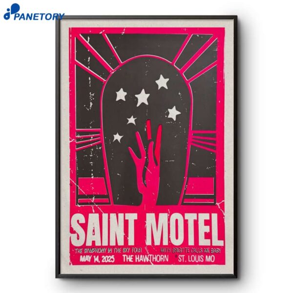 Saint Motel The Symphony In The Sky Tour St. Louis MO May 14 2025 Poster
