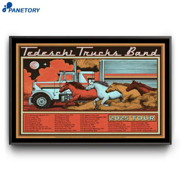 Tedeschi Trucks Band Tour 2025 Poster