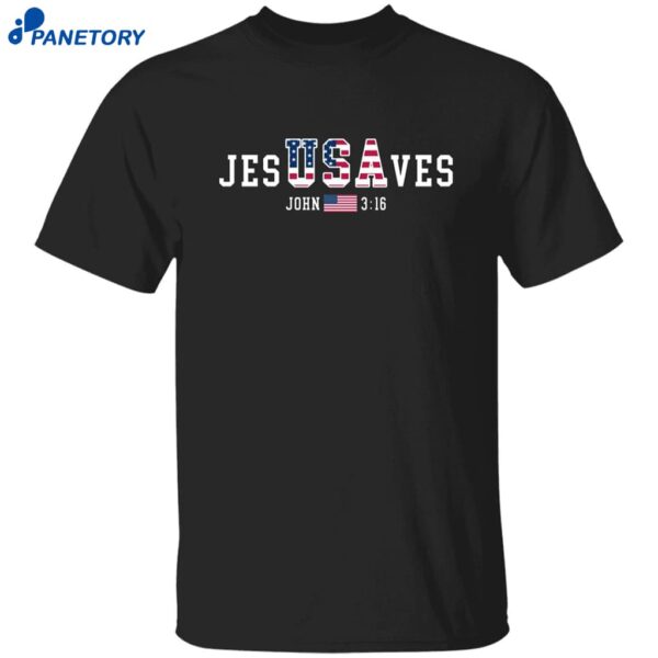 Usa Jesus Saves John 3 16 America Shirt