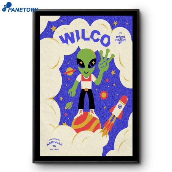 Wilco The Pinnacle Nashville TN May 9 2025 Concert Poster