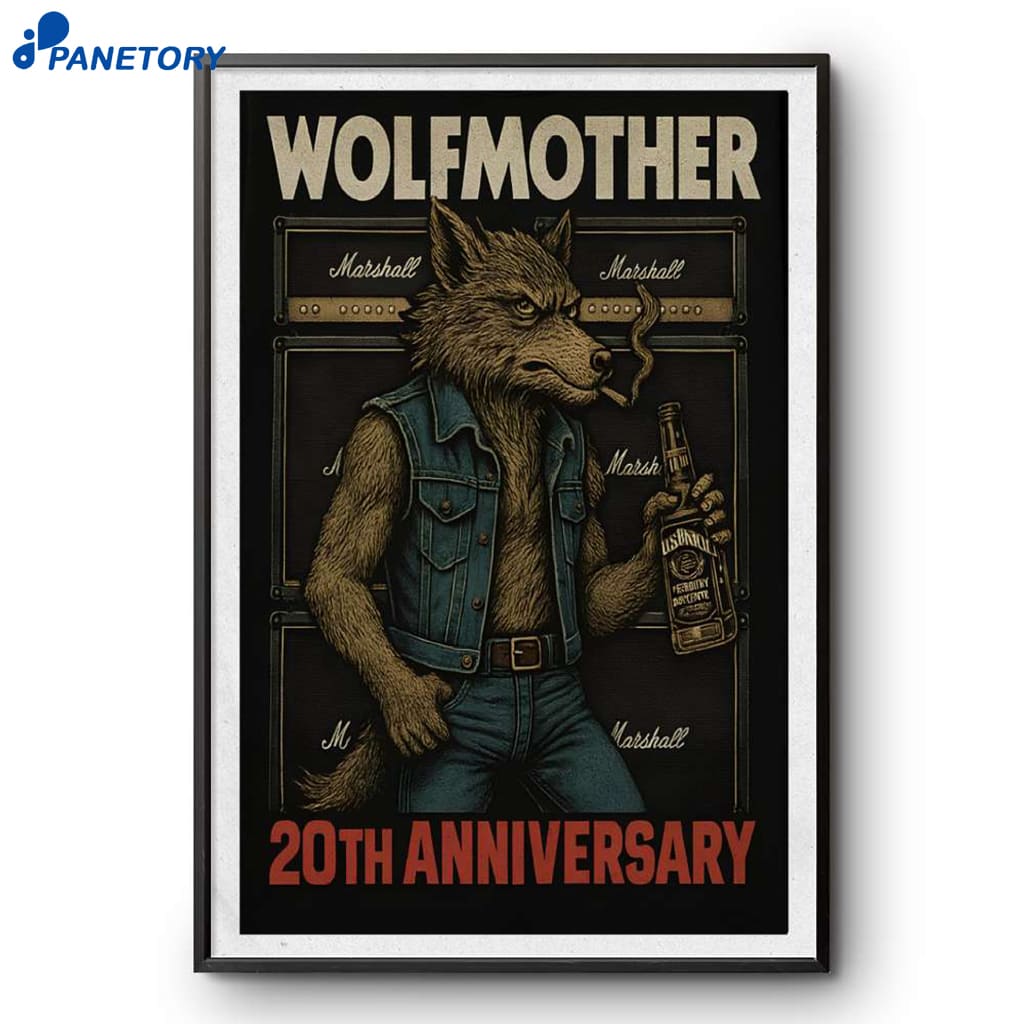 Wolfmother 20th Anniversay The Enmore Theatre Sydney 2025 Poster 2 Wolfmother 20th Anniversay The Enmore Theatre Sydney 2025 Poster