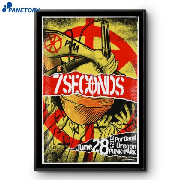 7seconds Tour Portland Oregon 28 Jun 2025 Poster