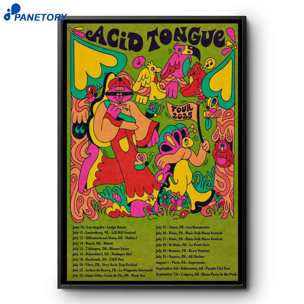 Acid Tongue Tour 2025 Poster 2 Acid Tongue Tour 2025 Poster