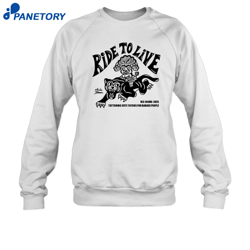 Aidabloom Ride To Live Shirt 6 Aidabloom Ride To Live Shirt 1