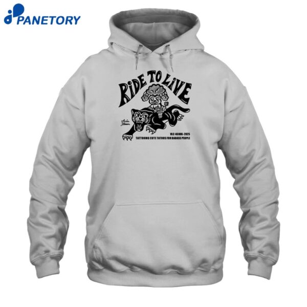 Aidabloom Ride To Live Shirt 2