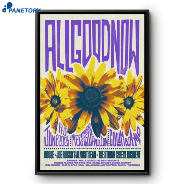 All Good Festival Merriweather Post Pavilion Columbia MD June 14 15 2025 Poster