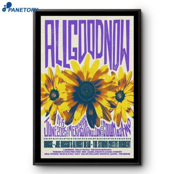 All Good Now Festival 2025 Merriweather Post Pavilion Columbia MD Poster