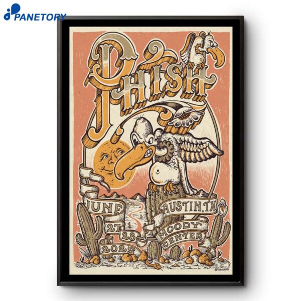 Austin TX Phish Jun 27 28 2025 Poster