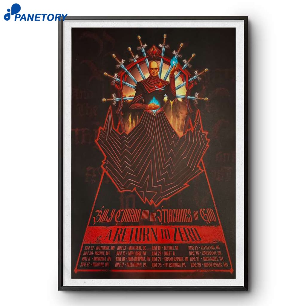 Billy Corgan And The Machines Of God Tour 2025 Poster 2 Billy Corgan And The Machines Of God Tour 2025 Poster
