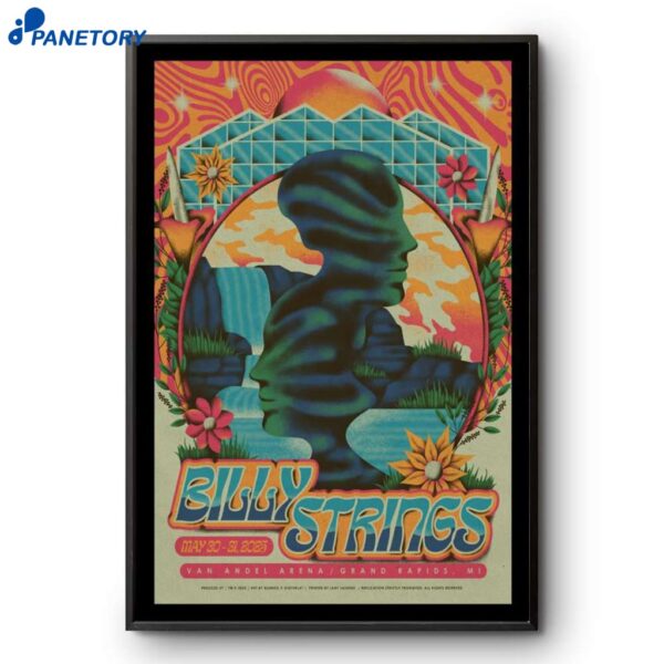 Billy Strings Grand Rapids Michigan May 30 2025 Tour Poster